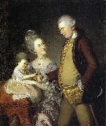 Charles Willson Peale Portrait of John and Elizabeth Lloyd Cadwalader and their Daughter Anne oil painting artist